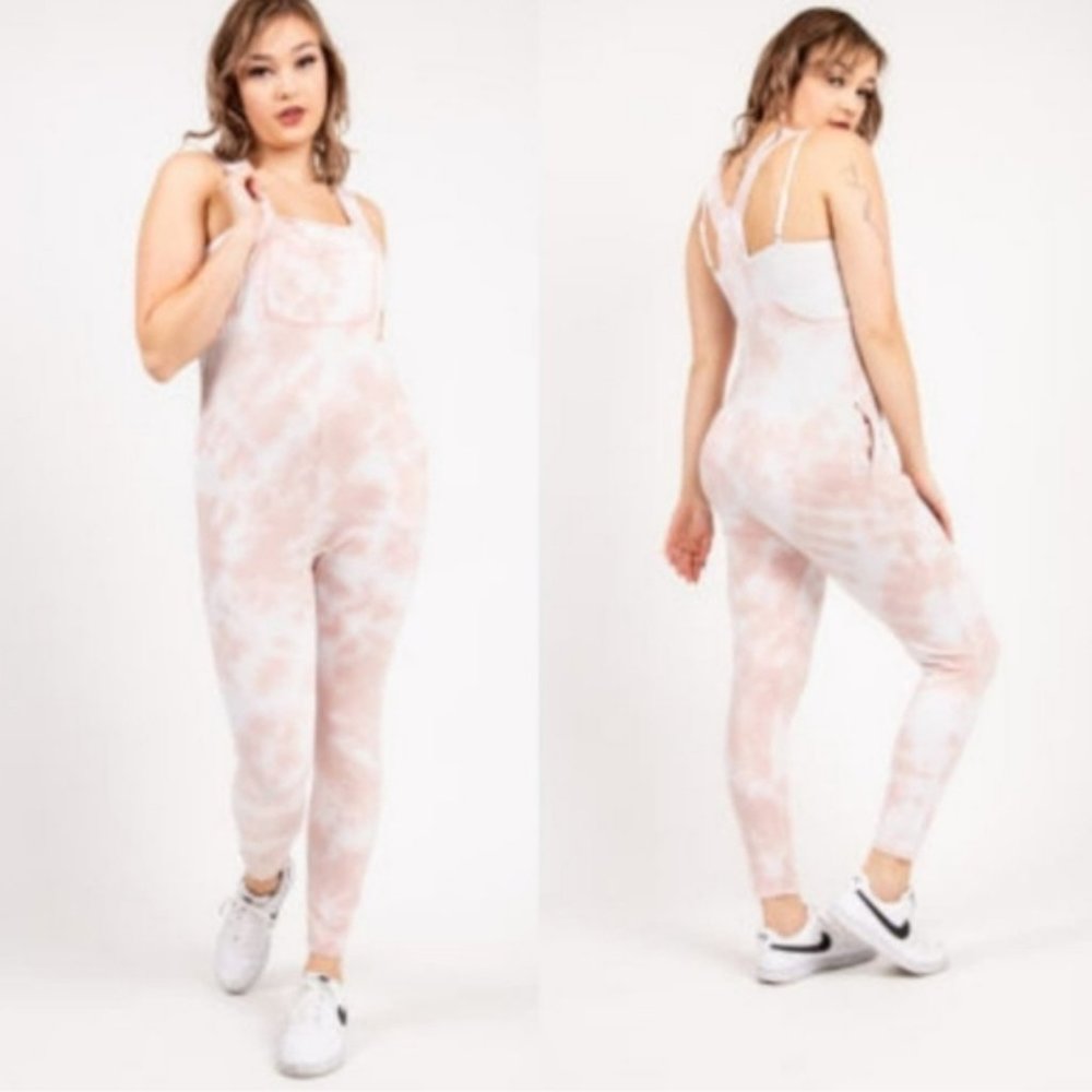 Smash + Tess Jumpsuit Cotton Candy Tie Dye Large